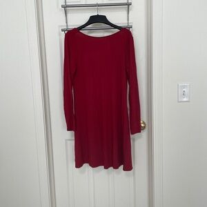Long sleeve dark red dress Old Navy